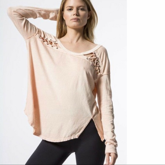 Free People New Lace up Top NWT - Picture 4 of 8